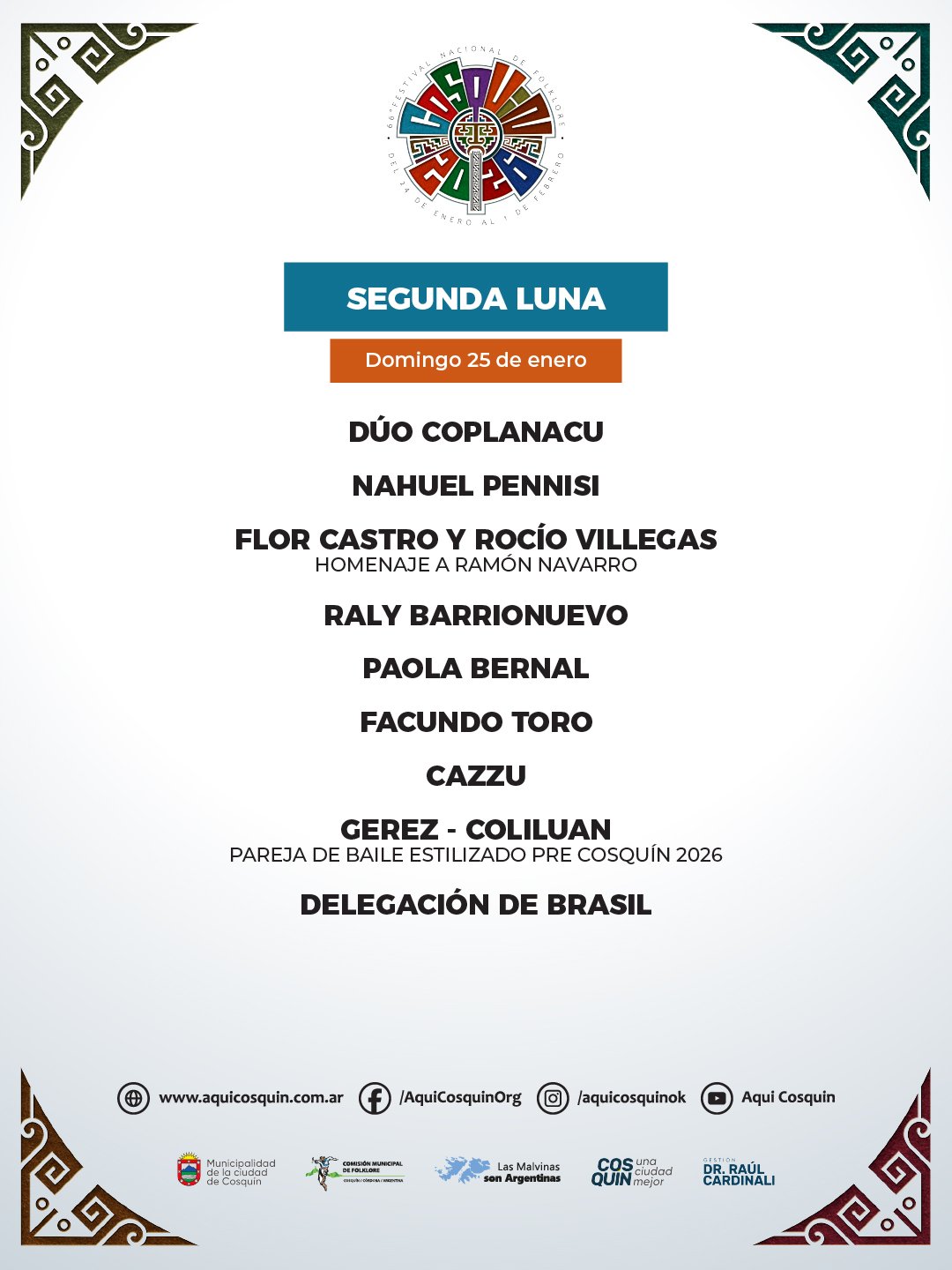 Festival Nacional del Folklore Cosqu�n 2026