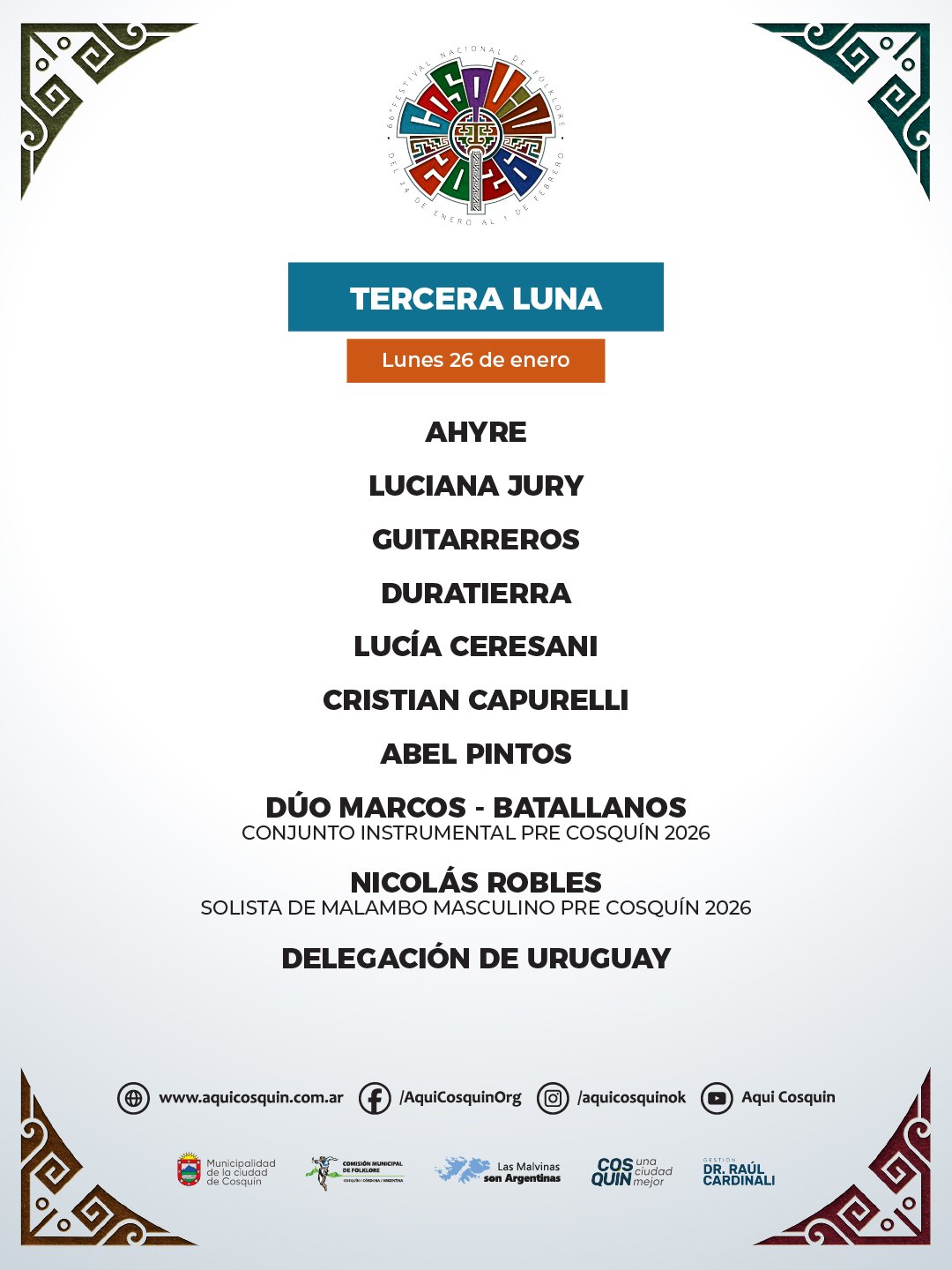 Festival Nacional del Folklore Cosqu�n 2026